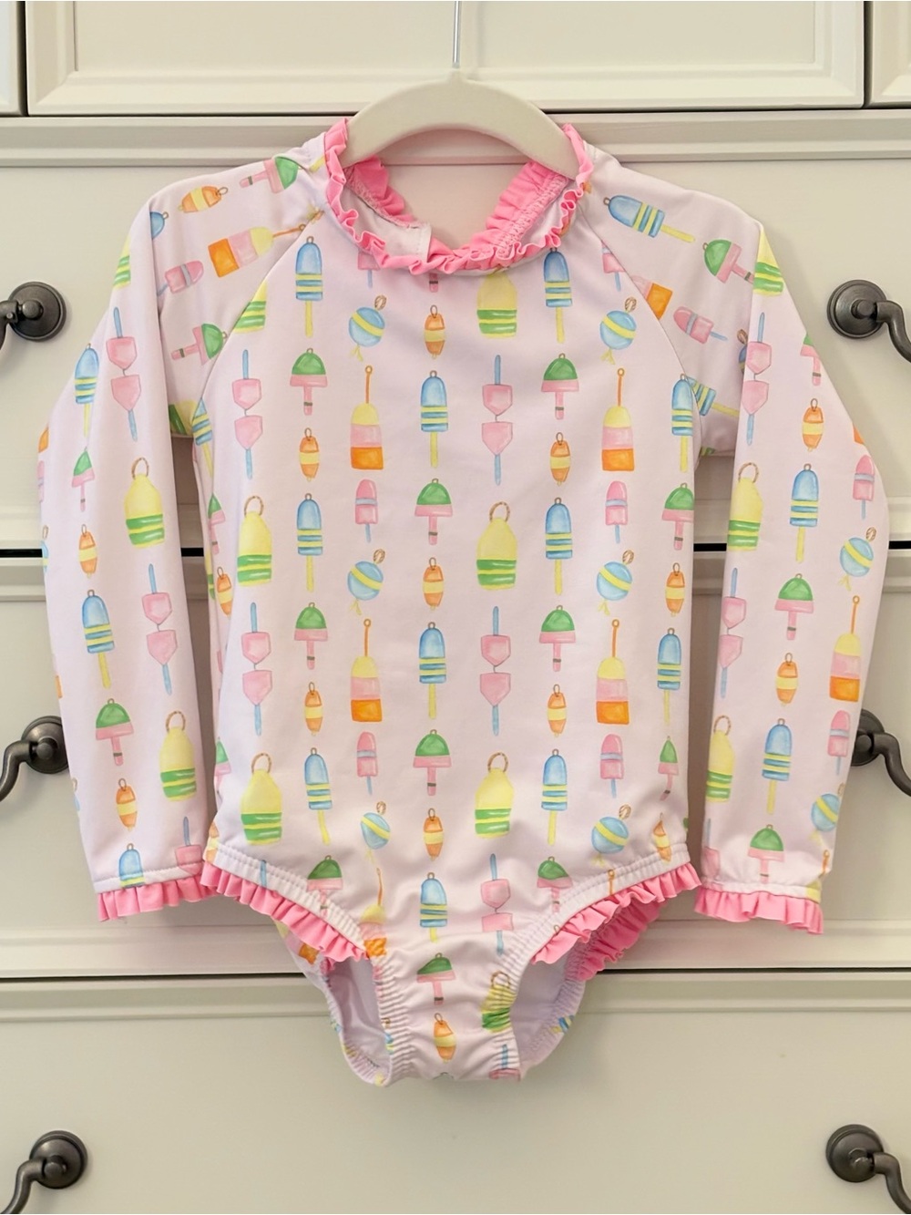 EUC James & Lottie Leighton One Piece Reel Fun Rashguard Size 4T